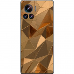 Mobile case for Motorola Edge 30 Ultra with 3D Gold design