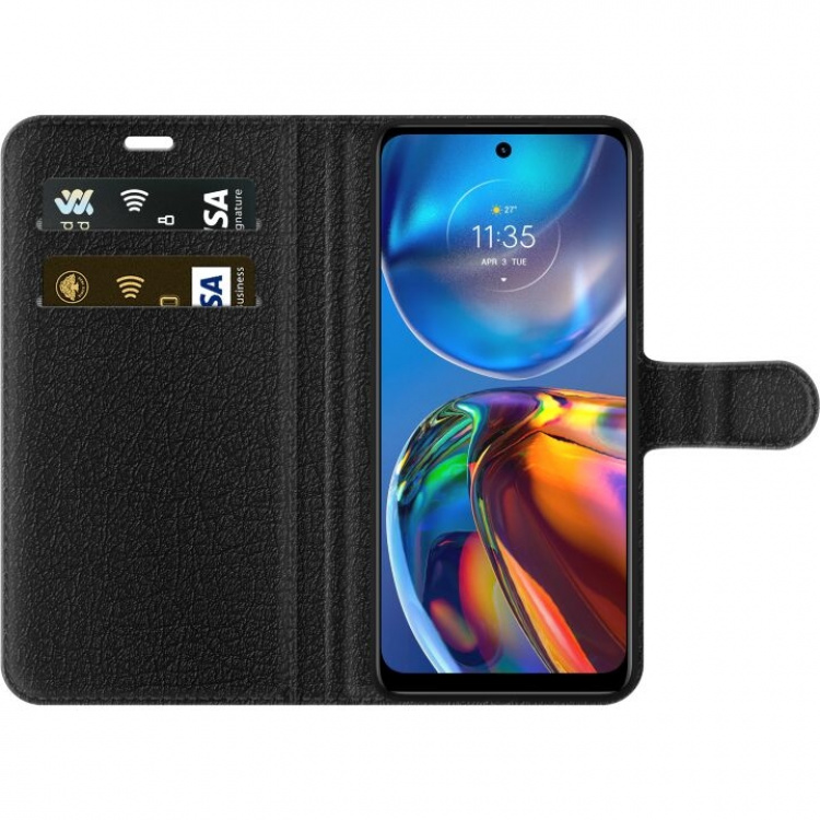 Wallet case for Motorola Moto E32s with Glassy design