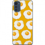 Mobile case for Motorola Moto E32s with Fried egg design