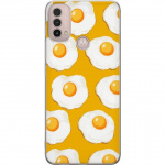 Mobile case for Motorola Moto E40 with Fried egg design