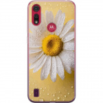 Mobile case for Motorola Moto E6s (2020) with Porslinsblomma design