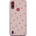 Mobile case for Motorola Moto E6s (2020) with Cherry design