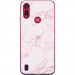 Mobile case for Motorola Moto E6s (2020) with Pink Heart design