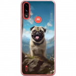 Mobile case for Motorola Moto E7 Power with Happy Dog design Mobile case for Motorola Moto E7 Power with Happy Dog design
