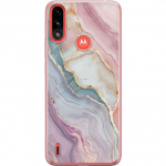 Mobile case for Motorola Moto E7 Power with Marble design