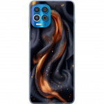Mobile case for Motorola Edge S with Fiery silk design
