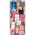 Mobile case for Motorola Edge S with Cat pattern design