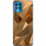 Mobile case for Motorola Edge S with 3D Gold design