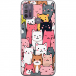 Mobile case for Motorola Moto G10 with Cat pattern design