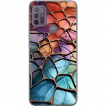 Mobile case for Motorola Moto G10 with Metallic pattern design