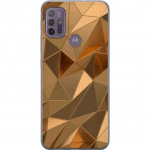 Mobile case for Motorola Moto G10 with 3D Gold design