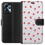 Wallet case for Motorola Moto G13 with Strawberries design