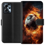 Wallet case for Motorola Moto G13 with Football design