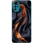 Mobile case for Motorola Moto G22 with Fiery silk design