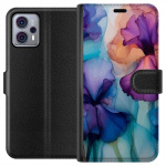Wallet case for Motorola Moto G23 with Magical flowers design