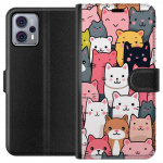 Wallet case for Motorola Moto G23 with Cat pattern design Wallet case for Motorola Moto G23 with Cat pattern design