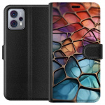 Wallet case for Motorola Moto G23 with Metallic pattern design