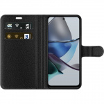 Wallet case for Motorola Moto G23 with Happy Dog design
