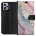 Wallet case for Motorola Moto G23 with Marble design