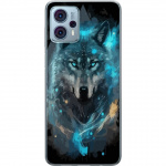Mobile case for Motorola Moto G23 with Wolf design