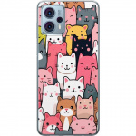 Mobile case for Motorola Moto G23 with Cat pattern design