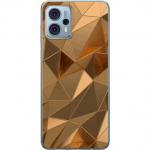 Mobile case for Motorola Moto G23 with 3D Gold design