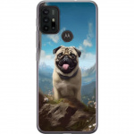 Mobile case for Motorola Moto G30 with Happy Dog design