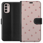Wallet case for Motorola Moto G31 with Cherry design