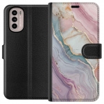 Wallet case for Motorola Moto G31 with Marble design