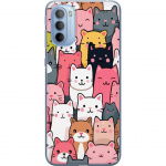Mobile case for Motorola Moto G31 with Cat pattern design