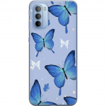 Mobile case for Motorola Moto G31 with Blue butterflies design Mobile case for Motorola Moto G31 with Blue butterflies design