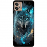 Mobile case for Motorola Moto G32 with Wolf design