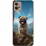 Mobile case for Motorola Moto G32 with Happy Dog design
