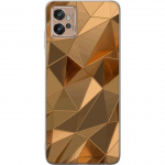 Mobile case for Motorola Moto G32 with 3D Gold design