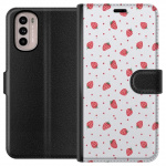 Wallet case for Motorola Moto G41 with Strawberries design
