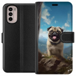 Wallet case for Motorola Moto G41 with Happy Dog design Wallet case for Motorola Moto G41 with Happy Dog design