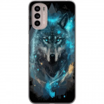 Mobile case for Motorola Moto G41 with Wolf design