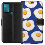 Wallet case for Motorola Moto G50 with Fried eggs design