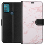 Wallet case for Motorola Moto G50 with Pink Heart design