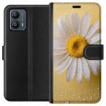 Wallet case for Motorola Moto G53 with Porslinsblomma design