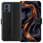 Wallet case for Motorola Moto G53 with Fiery silk design Wallet case for Motorola Moto G53 with Fiery silk design