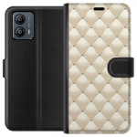 Wallet case for Motorola Moto G53 with Gold shine design