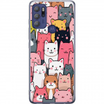 Mobile case for Motorola Moto G60S with Cat pattern design