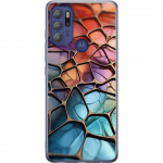 Mobile case for Motorola Moto G60S with Metallic pattern design