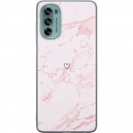 Mobile case for Motorola Moto G62 5G with Pink Heart design