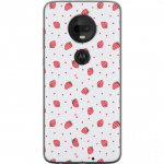 Mobile case for Motorola Moto G7 with Strawberries design