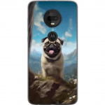 Mobile case for Motorola Moto G7 with Happy Dog design