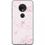 Mobile case for Motorola Moto G7 with Pink Heart design