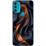 Mobile case for Motorola Moto G71 5G with Fiery silk design