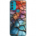 Mobile case for Motorola Moto G71 5G with Metallic pattern design